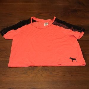 A crop tee from pink